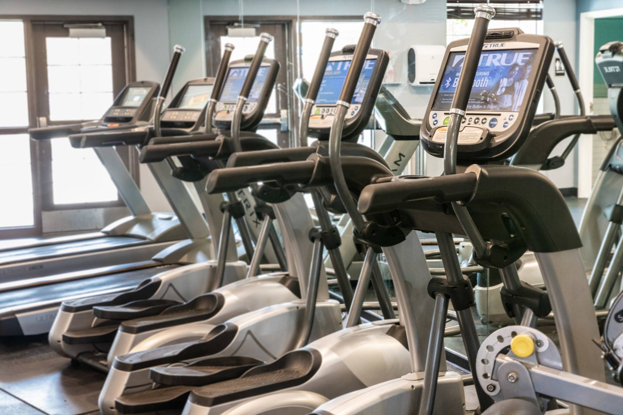 fitness center equipment at The Pavilion on Berry